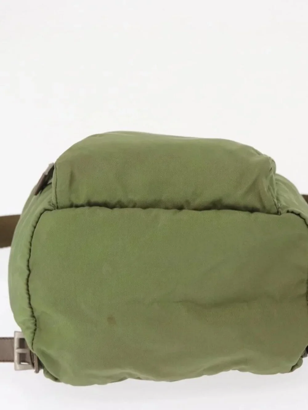 PRADA Backpack Nylon Green Silver